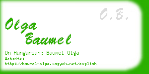 olga baumel business card